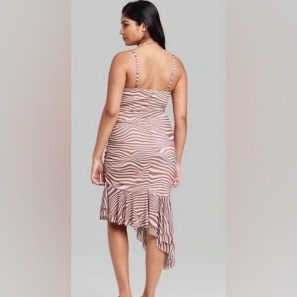 Pretty Sleeveless Zebra Print Dress Small NWT - Picture 5 of 8